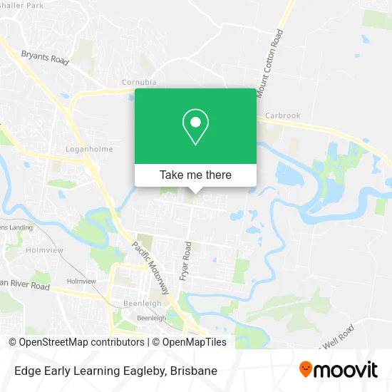 Edge Early Learning Eagleby map