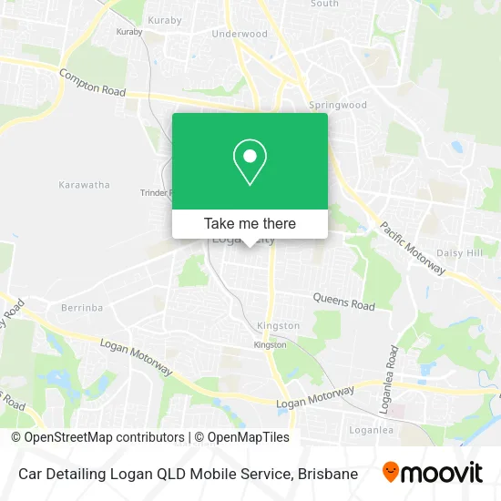 Car Detailing Logan QLD Mobile Service map