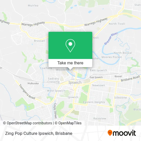 Zing Pop Culture Ipswich map