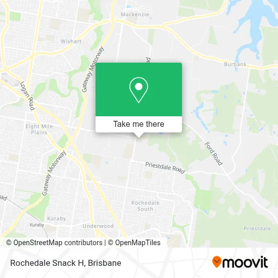 Mapa Rochedale Snack H
