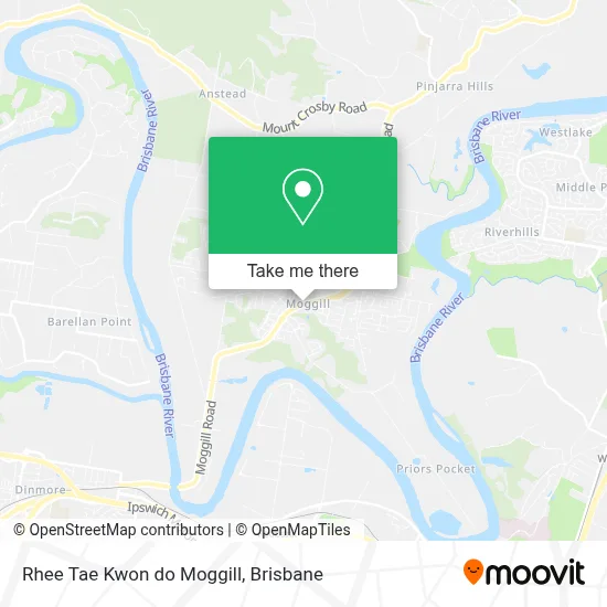 Mapa Rhee Tae Kwon do Moggill