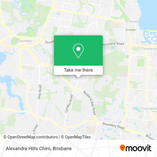 Mapa Alexandra Hills Chiro