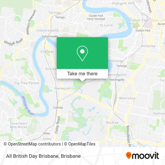 All British Day Brisbane map