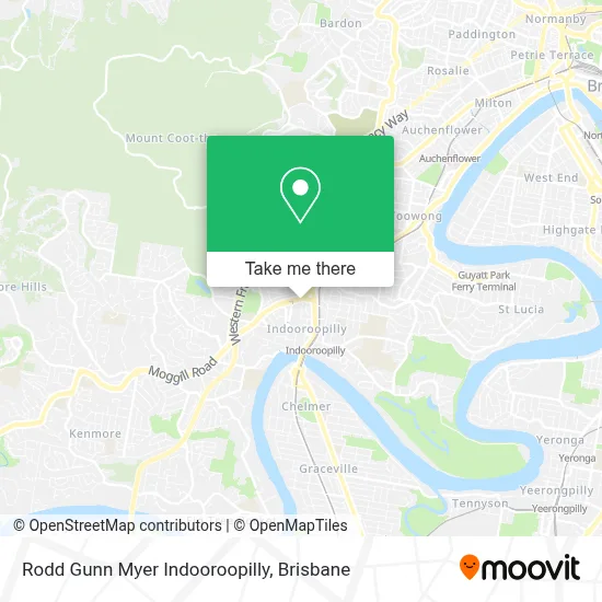 Mapa Rodd Gunn Myer Indooroopilly