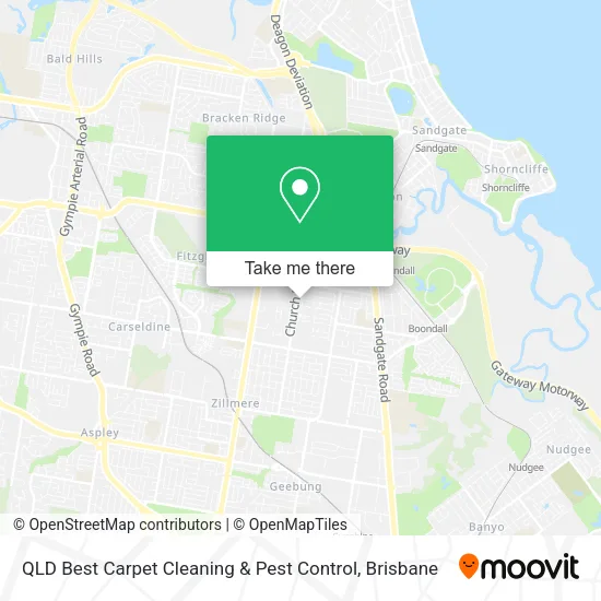 QLD Best Carpet Cleaning & Pest Control map