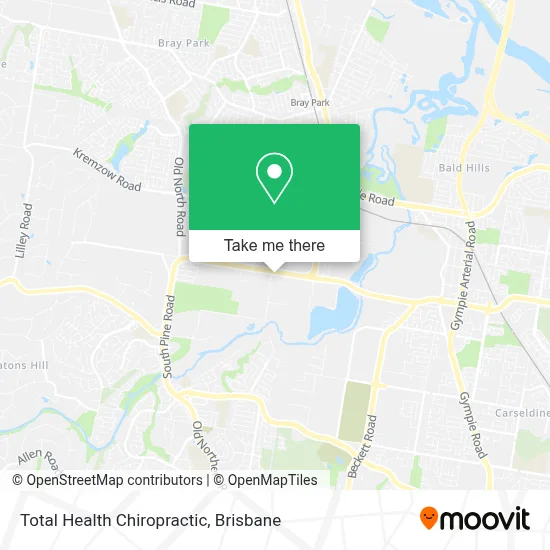 Mapa Total Health Chiropractic