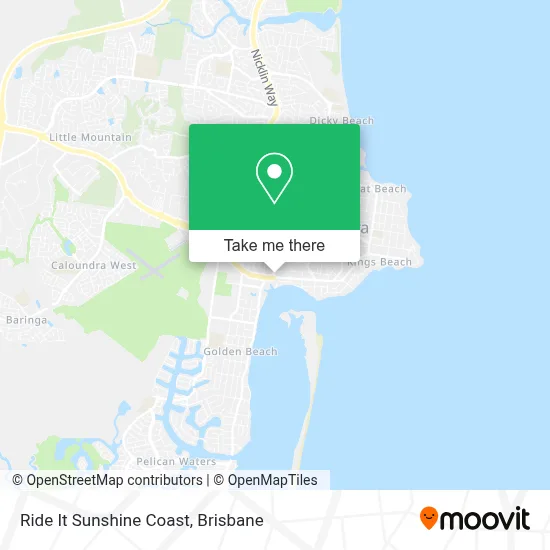 Mapa Ride It Sunshine Coast