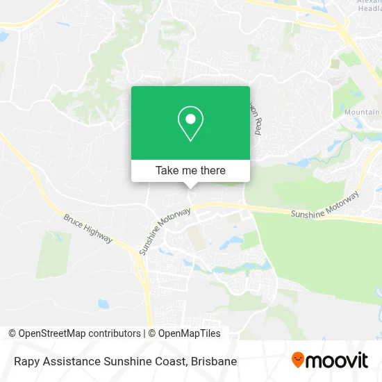 Rapy Assistance Sunshine Coast map