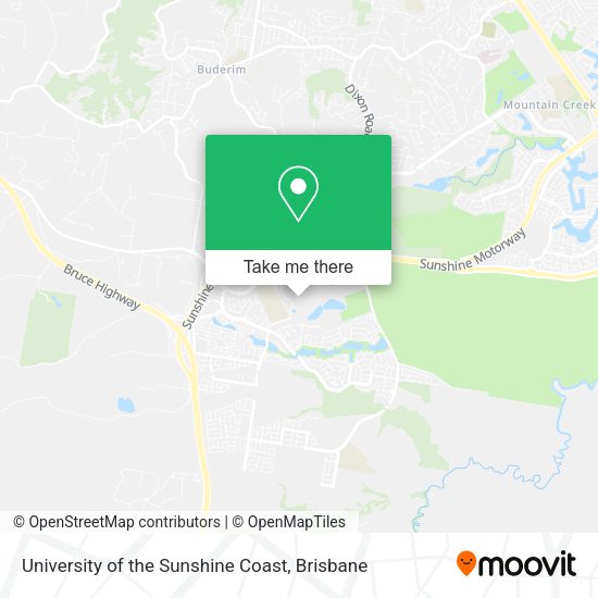 University of the Sunshine Coast map