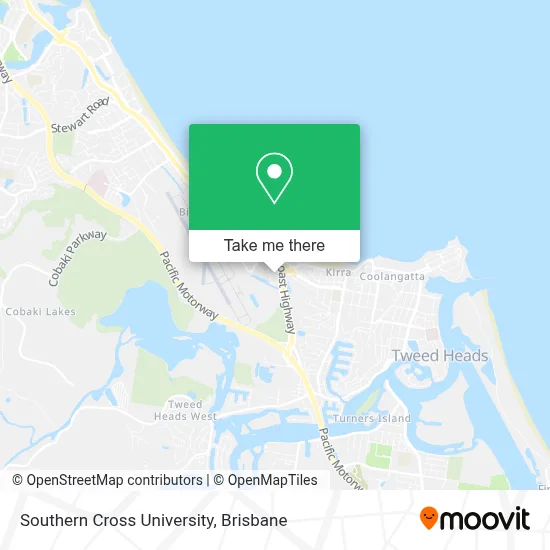 Mapa Southern Cross University