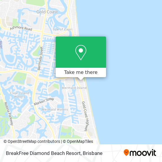 BreakFree Diamond Beach Resort map
