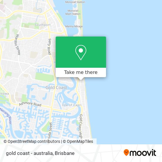 gold coast - australia map