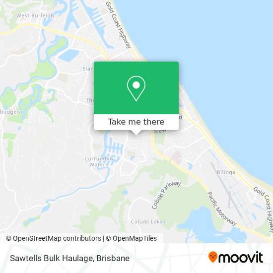 Sawtells Bulk Haulage map