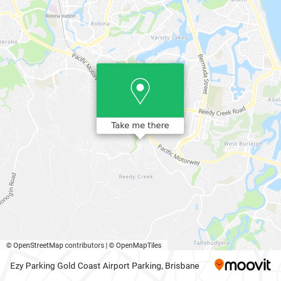 Ezy Parking Gold Coast Airport Parking map
