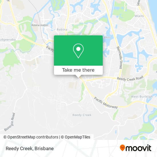 Mapa Reedy Creek