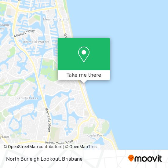 North Burleigh Lookout map