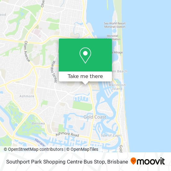 Southport Park Shopping Centre Bus Stop map