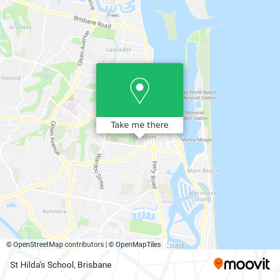 St Hilda's School map