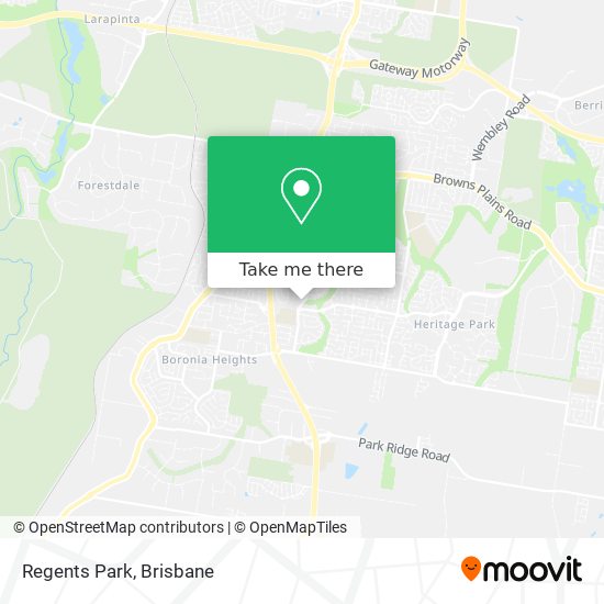 Mapa Regents Park