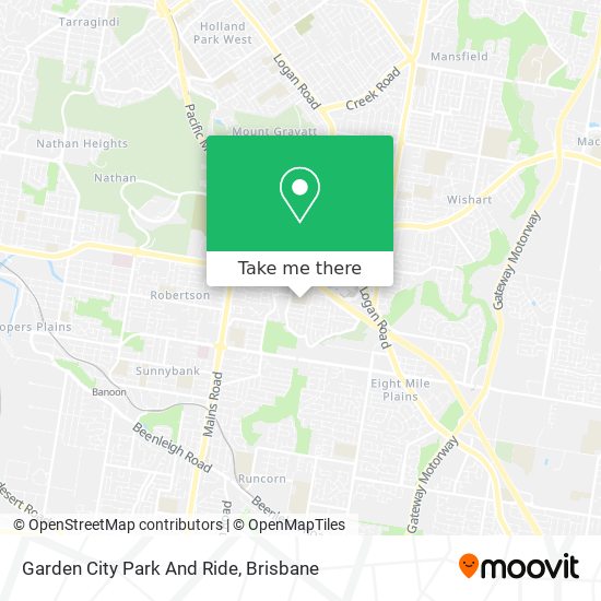Garden City Park And Ride map