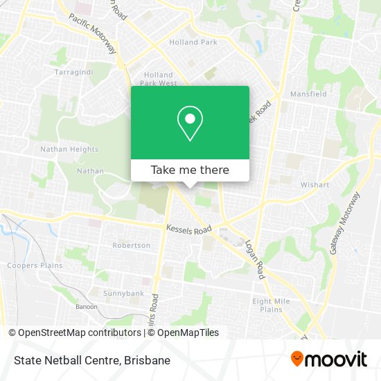 State Netball Centre map