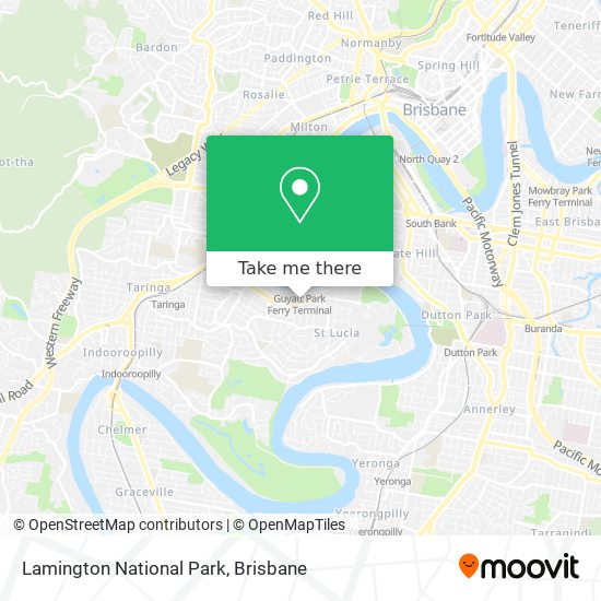 Lamington National Park map
