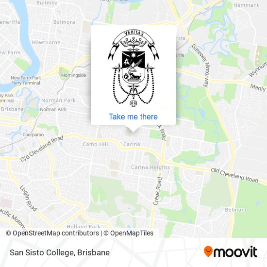 Mapa San Sisto College