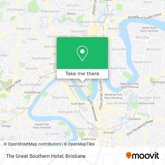 The Great Southern Hotel map