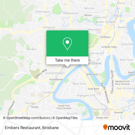 Embers Restaurant map