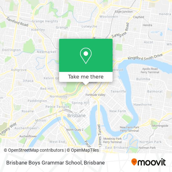 Brisbane Boys Grammar School map