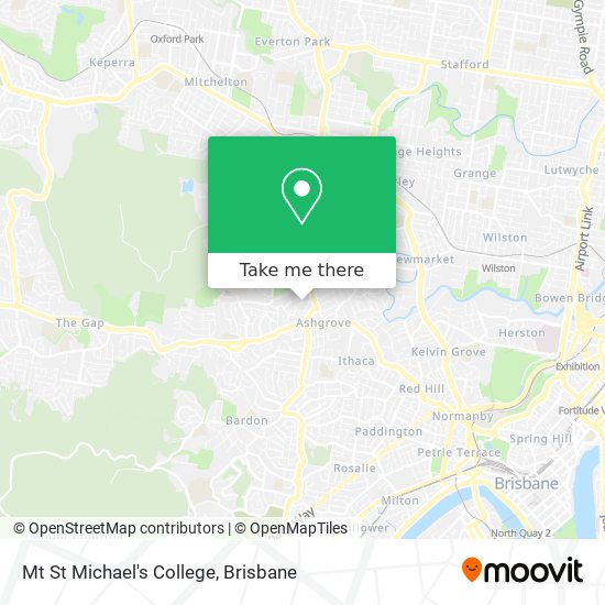 Mt St Michael's College map