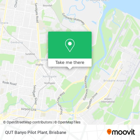 QUT Banyo Pilot Plant map