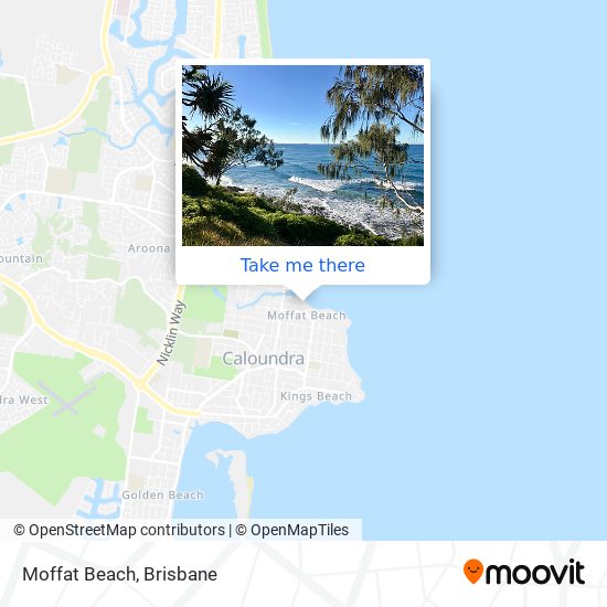 Mapa Moffat Beach
