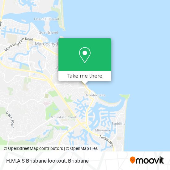 H.M.A.S Brisbane lookout map