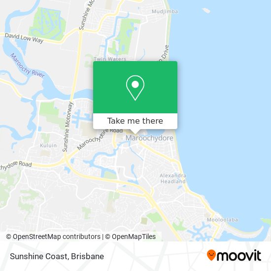 Sunshine Coast map