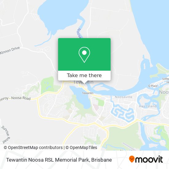 Tewantin Noosa RSL Memorial Park map