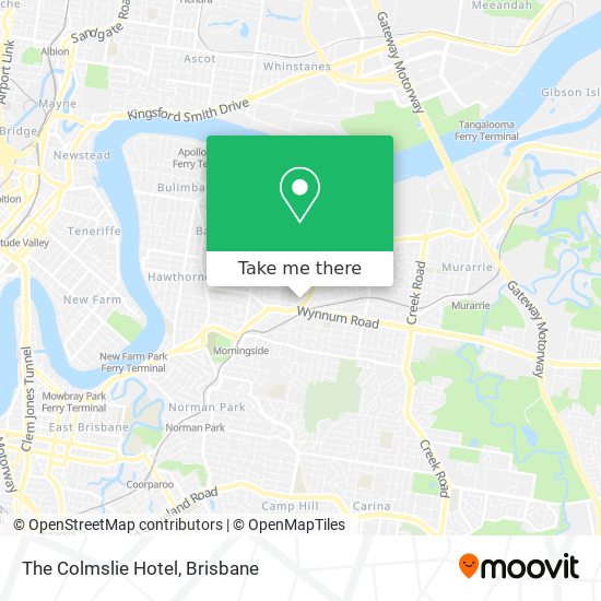 The Colmslie Hotel map