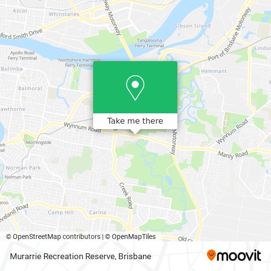 Murarrie Recreation Reserve map