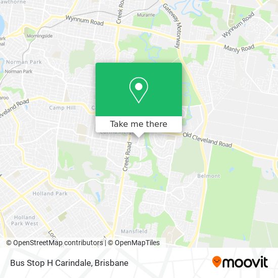 Bus Stop H Carindale map