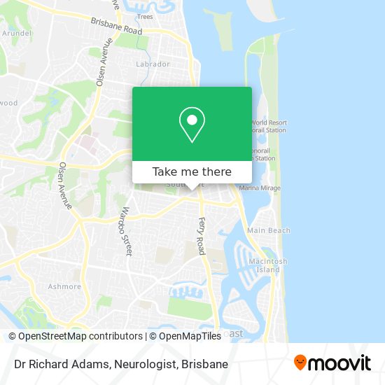 Dr Richard Adams, Neurologist map
