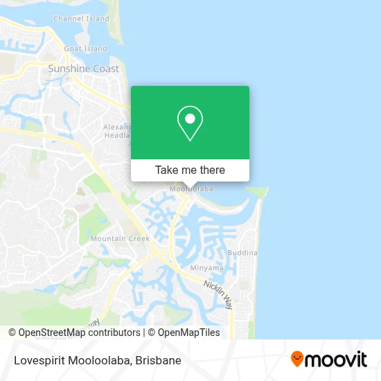 Mapa Lovespirit Mooloolaba
