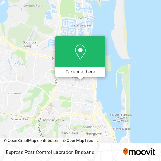 Mapa Express Pest Control Labrador