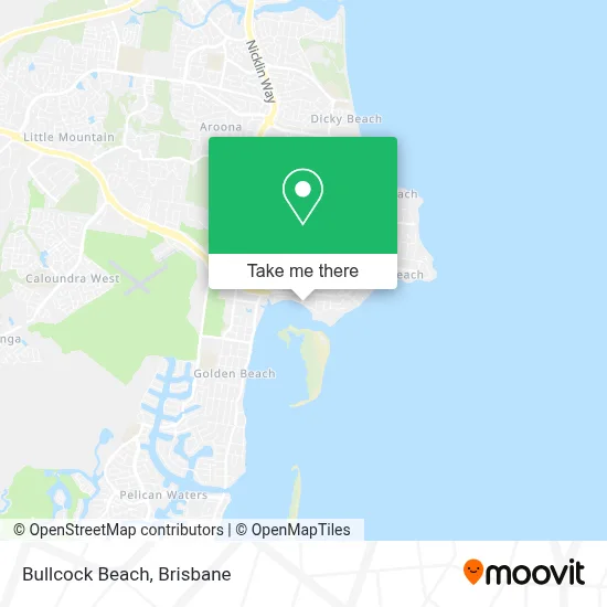 Bullcock Beach map