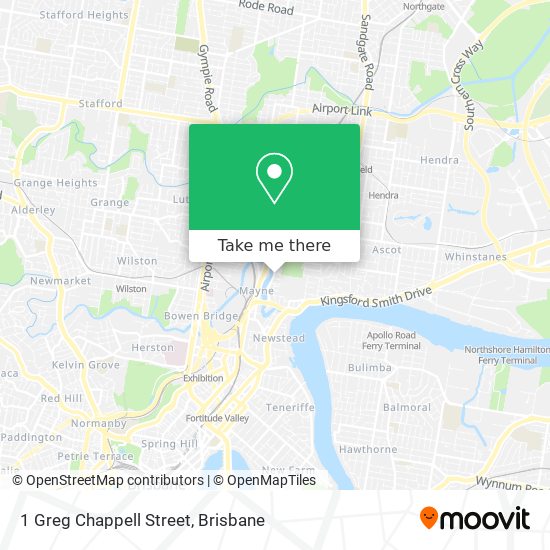 1 Greg Chappell Street map
