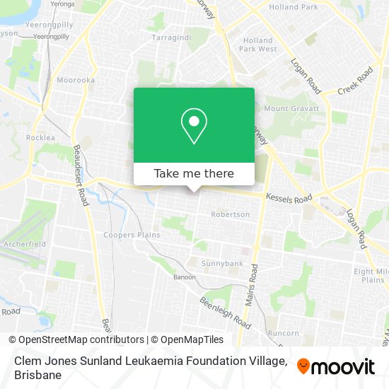 Mapa Clem Jones Sunland Leukaemia Foundation Village