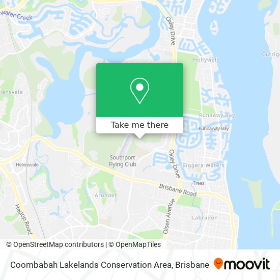 Coombabah Lakelands Conservation Area map