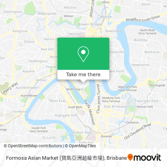 Mapa Formosa Asian Market (寶島亞洲超級市場)