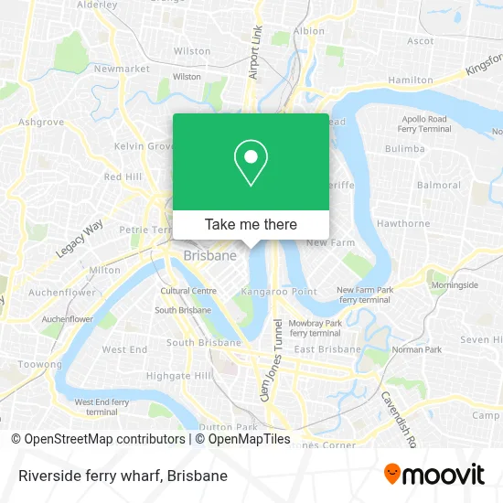 Mapa Riverside ferry wharf