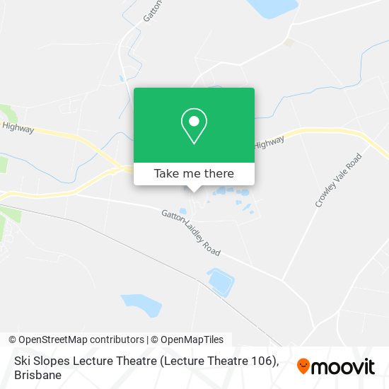 Ski Slopes Lecture Theatre (Lecture Theatre 106) map