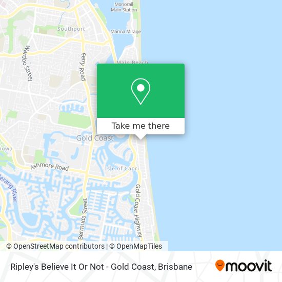 Ripley's Believe It Or Not - Gold Coast map